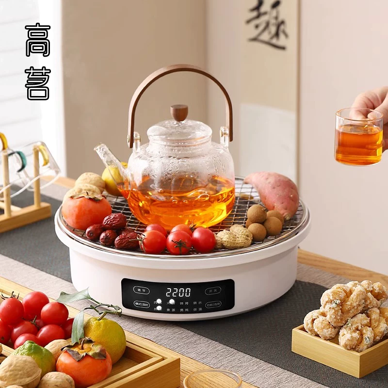 Bộ dụng cụ pha trà hoàn chỉnh mẫu mới 2025, bộ bếp lửa trong nhà, bếp điện gốm, ấm trà, bộ bếp điện hoàn chỉnh