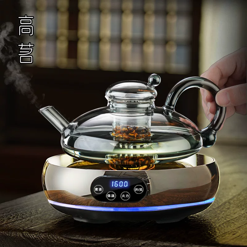 Bộ ấm pha trà bằng gốm điện, mẫu mới 2025, bếp pha trà gia dụng kiểu mới, bếp pha trà cao cấp, công suất cao
