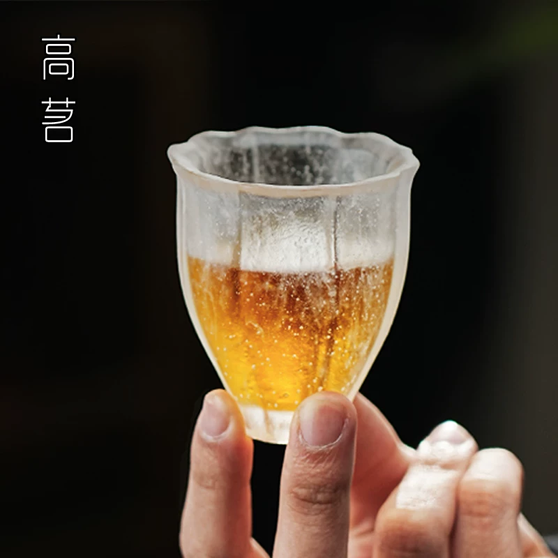 Cốc trà nữ, cốc trà thủy tinh, cốc uống trà cá nhân cao cấp, cốc miệng nhỏ mini, cốc hương cổ điển tinh tế