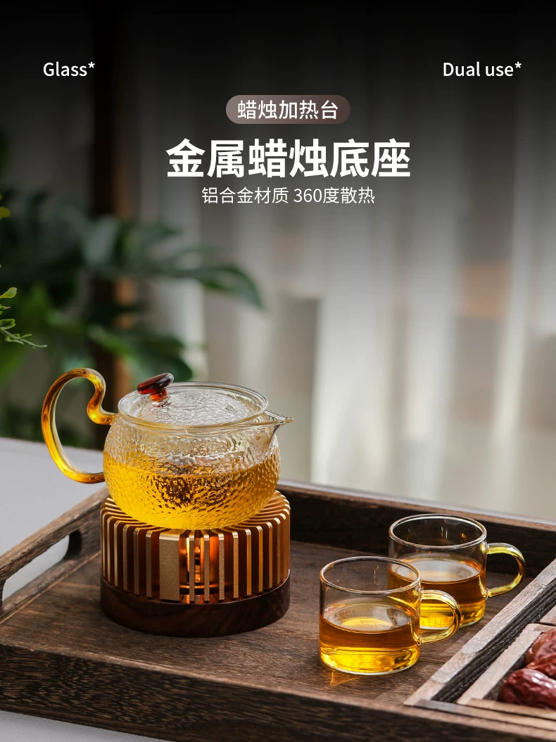 Máy hâm nóng nến để pha trà, giá đỡ nến, đế hâm trà, bếp sưởi, máy hâm ấm trà, máy hâm trà, bếp cách nhiệt, bếp rang trà, thiết bị pha trà
