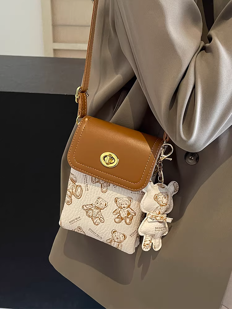 Túi điện thoại nhỏ dành cho nữ 2025 thời trang mới, túi đeo chéo nhỏ hình vuông, hợp xu hướng, hot trên mạng, túi điện thoại độc đáo