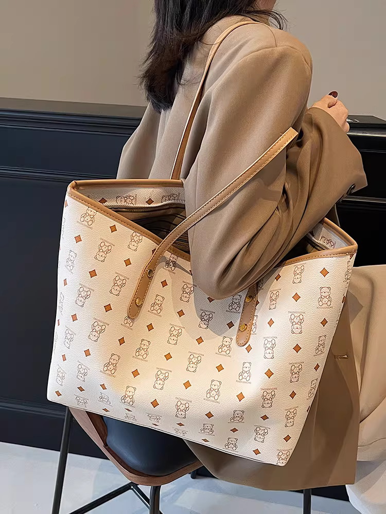 Túi đeo chéo nữ cỡ lớn phong cách retro, đa năng, thích hợp đi làm, đi chơi, mẫu mới xuân hè 2025