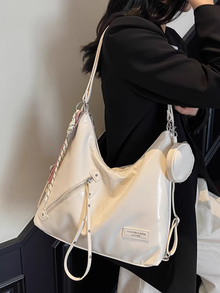 Túi tote đi làm cỡ lớn dành cho nữ, túi đeo vai phong cách Hàn Quốc mới 2025, đa năng, thời trang