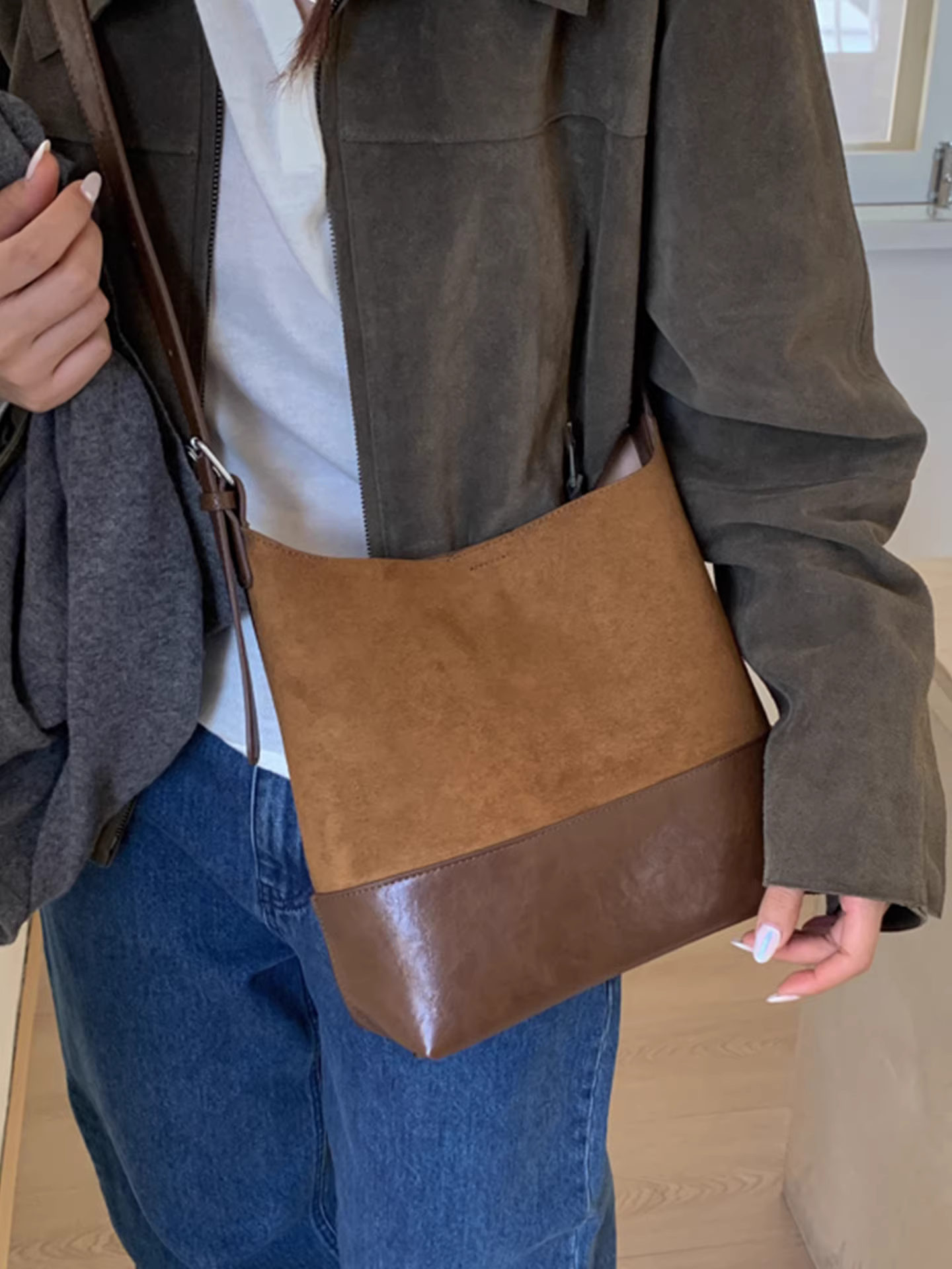 Túi đeo chéo họa tiết da báo cổ điển dành cho nữ, dung tích lớn, mẫu mới thu đông 2025, túi đeo vai/chéo, túi mẹ và con gái, túi bucket hot trend năm nay