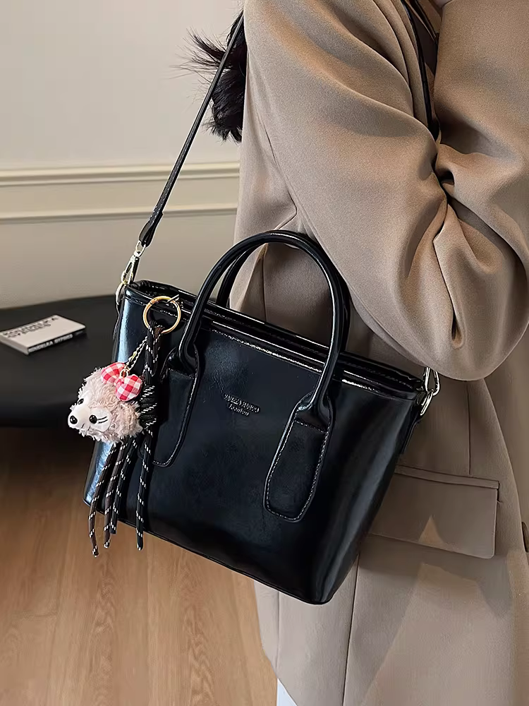 Túi xách nữ cỡ lớn, phong cách retro thu đông 2025, túi đeo chéo thời trang, túi xách đa năng đi làm và đi làm hàng ngày