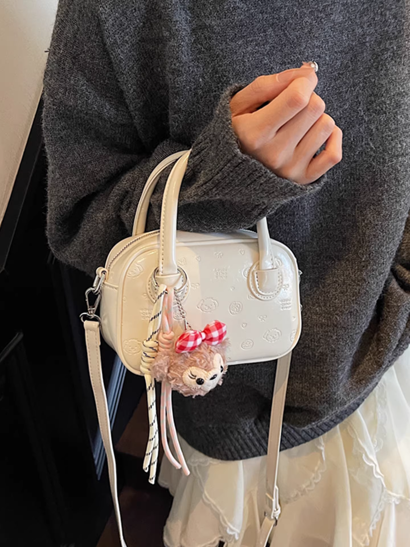 Túi xách thiết kế độc đáo dành cho nữ 2025, mẫu mới thu đông, đa năng, đeo chéo, phong cách Hàn Quốc, hot trend, túi vuông nhỏ