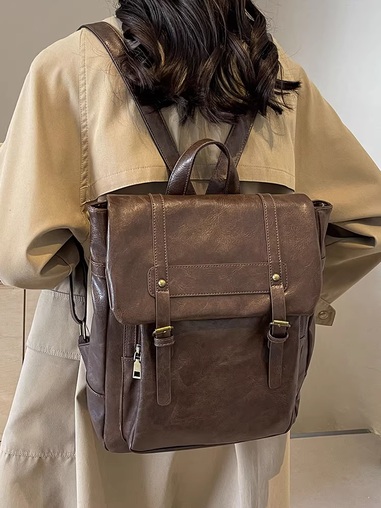 Ba lô nữ 2025 mẫu mới thời thượng cao cấp, túi đựng laptop dung tích lớn, balo học sinh, balo đi làm