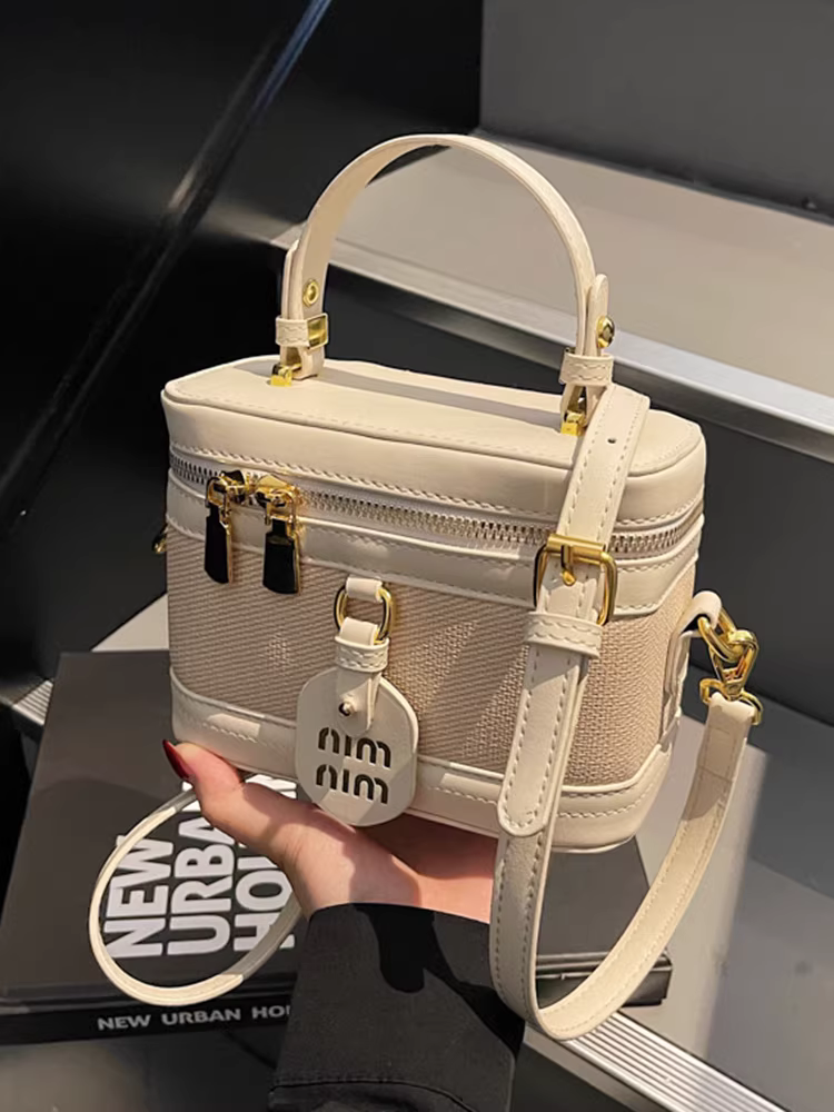 Túi xách thiết kế cao cấp dành cho nữ, mẫu mới xuân hè 2025, túi đeo chéo thời trang, túi đựng mỹ phẩm cầm tay nữ