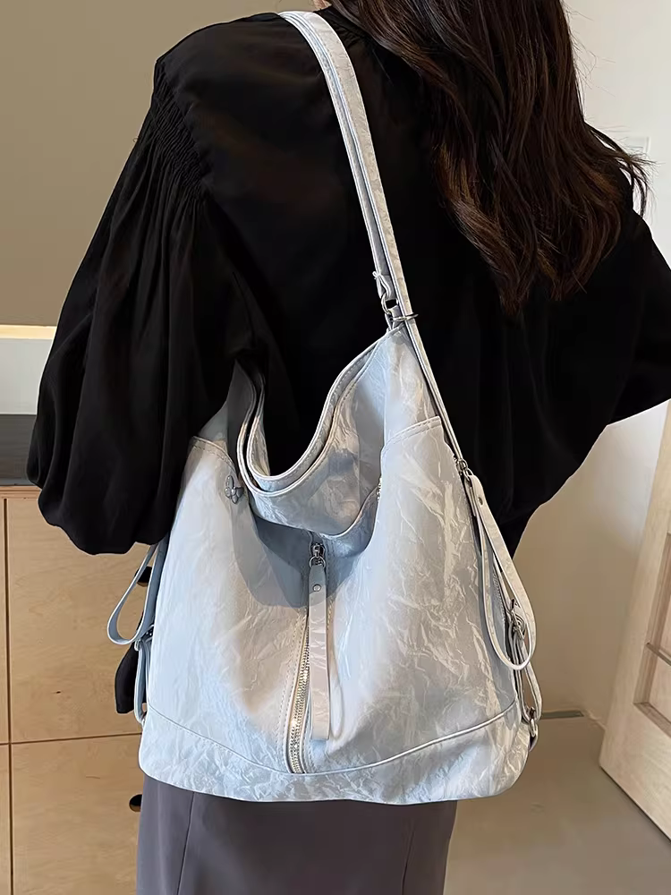 Túi tote nữ 2025 mẫu mới, balo đi làm cỡ lớn, đa năng, đeo vai, đeo chéo, balo du lịch