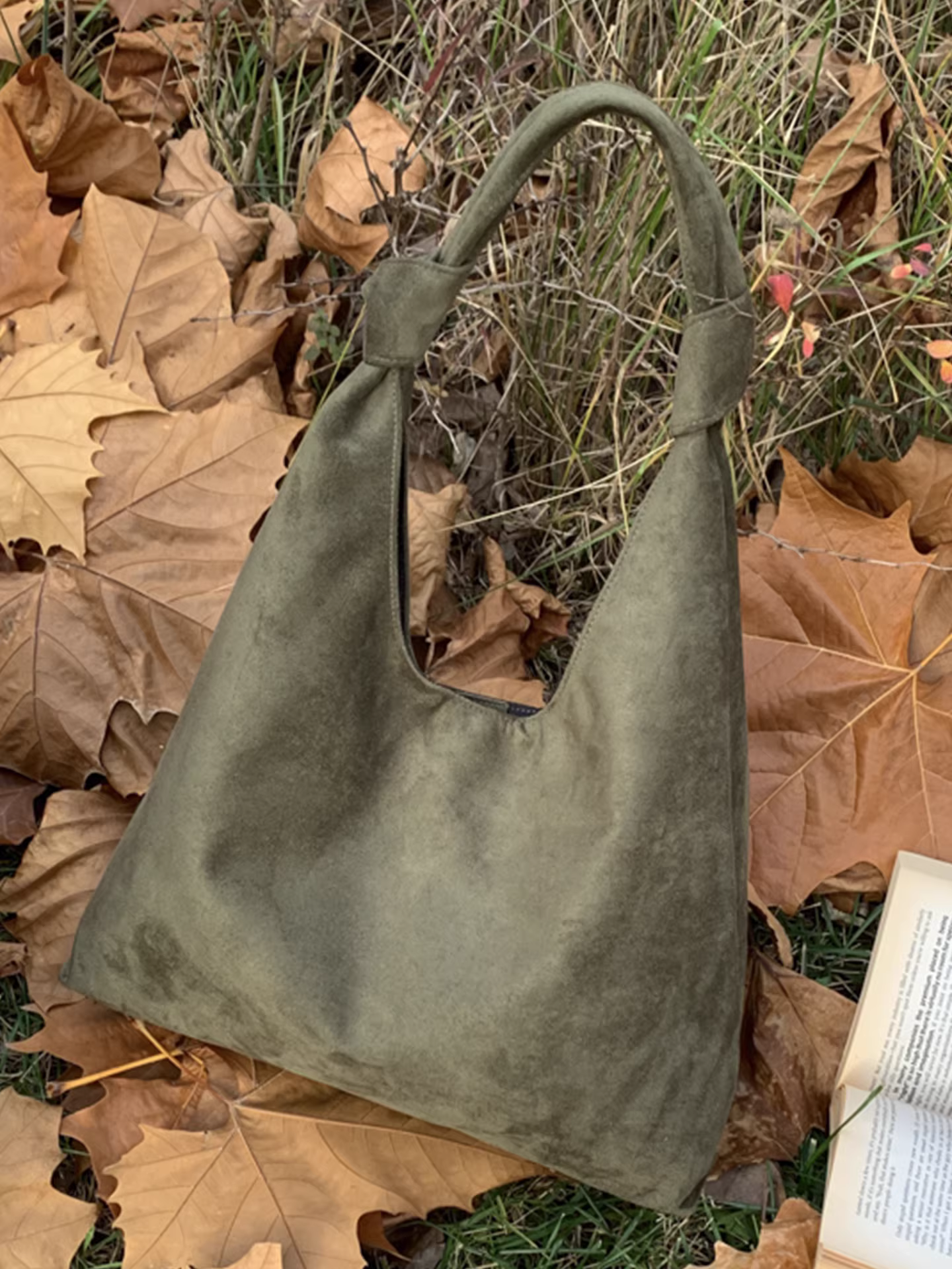 Túi da lộn nữ, dung tích lớn, mẫu mới thu đông 2025, túi đeo vai/nách retro, túi tote đi làm thường ngày