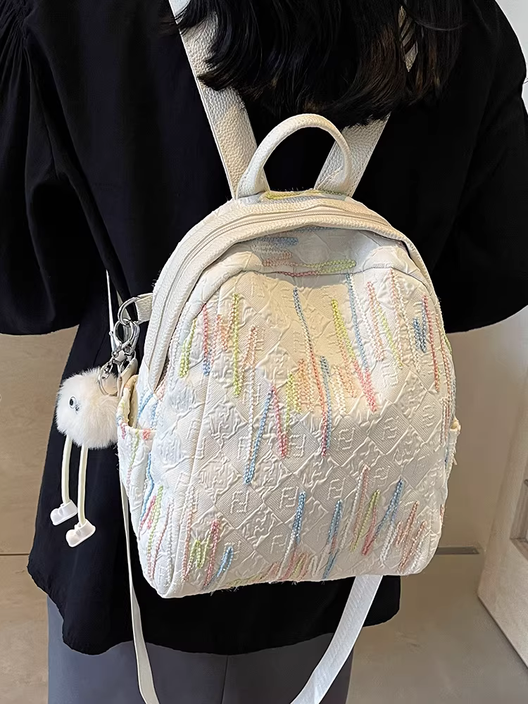 Ba lô nữ 2025 kiểu mới, ba lô du lịch dung tích lớn đa năng, túi đeo chéo học sinh, túi xách cao cấp