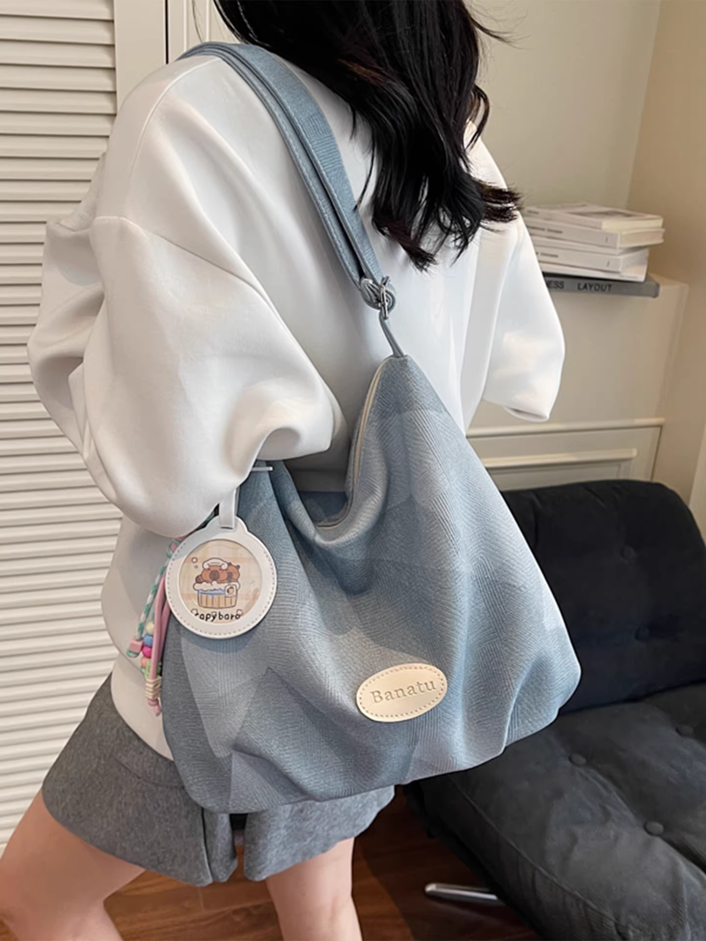 Túi xách nữ dung tích lớn, đa năng cho mùa hè, mẫu mới 2025, túi đeo chéo/vách vai thường ngày, túi tote xếp ly đi làm.