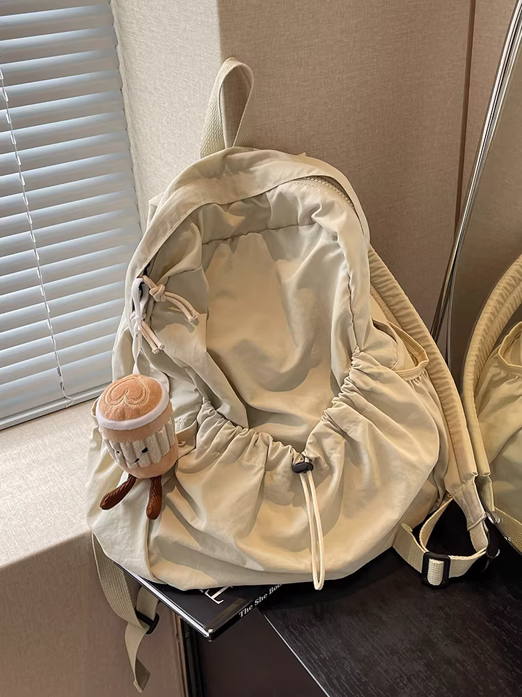 Ba lô du lịch siêu nhẹ kiểu mới 2025, chất liệu nylon chống nước, balo nữ sinh, balo nữ đại học