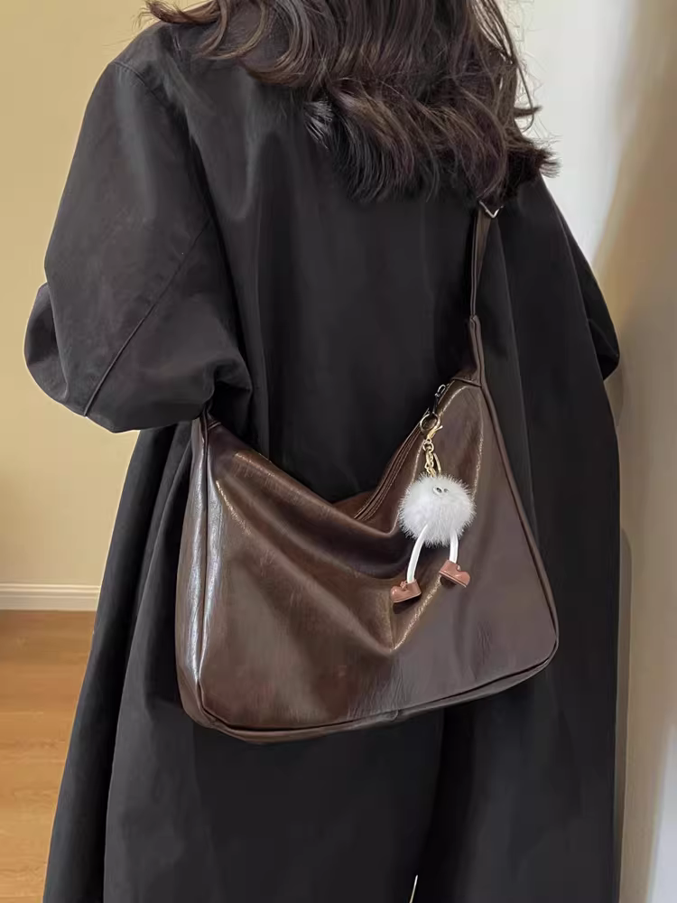 Túi đeo chéo nữ cỡ lớn đa năng phong cách mới 2025 thời trang và đa năng, thích hợp cho học sinh, công sở, đi chơi