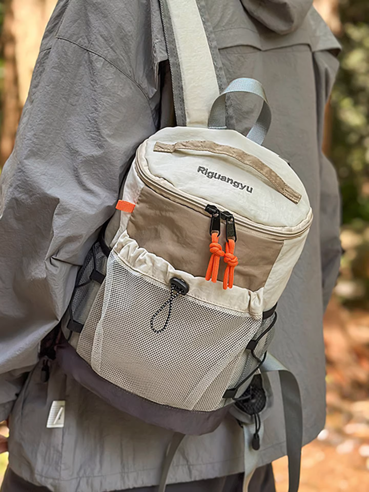 Túi leo núi thể thao ngoài trời dành cho nữ, sức chứa lớn, túi đi học phong cách Hàn Quốc thông thường, ba lô, ba lô du lịch nhẹ