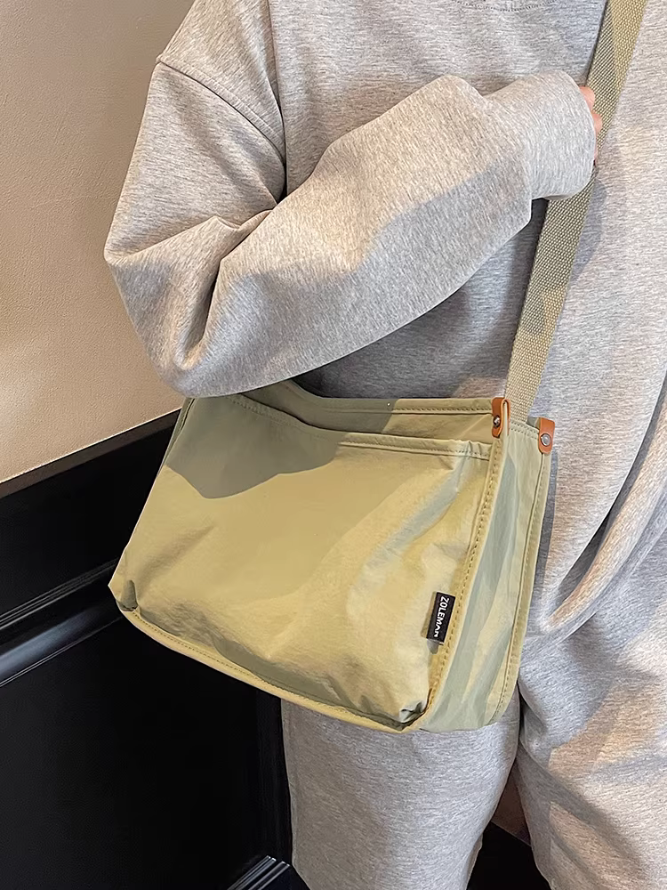 Túi vải bố nữ, dung tích lớn, kiểu mới xuân hè 2025, đơn giản và đa năng, đeo vai/chéo, túi tote phong cách giản dị