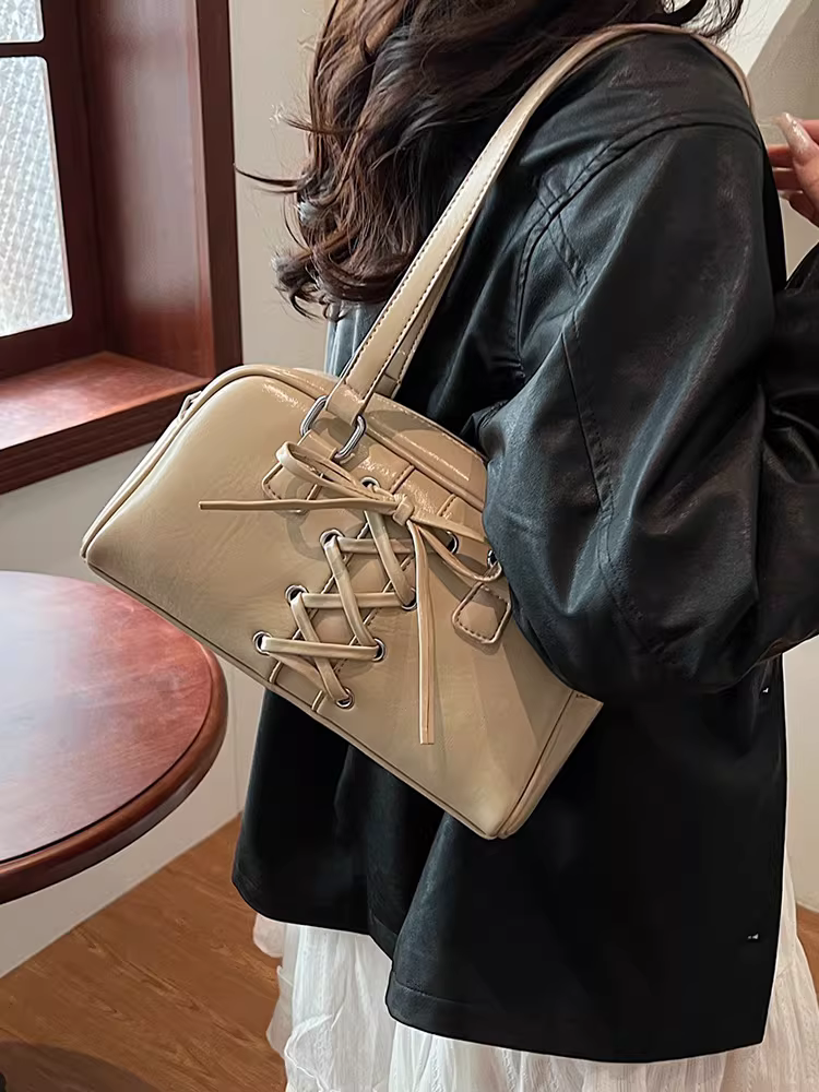 Túi đeo nách nữ, dung tích lớn, thiết kế độc đáo thu đông 2025, túi đeo vai cổ điển, túi gối đi làm.