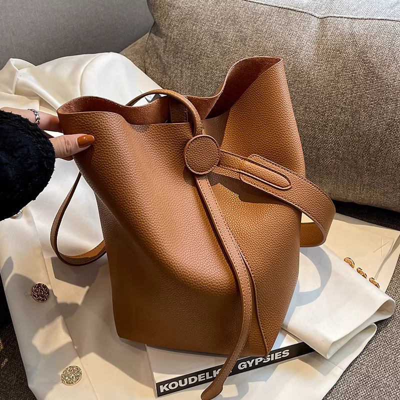 Túi xách nữ cỡ lớn thời trang thu đông 2025 kiểu đơn giản đeo vai chéo cao cấp, túi xách mẹ và con gái kiểu xô