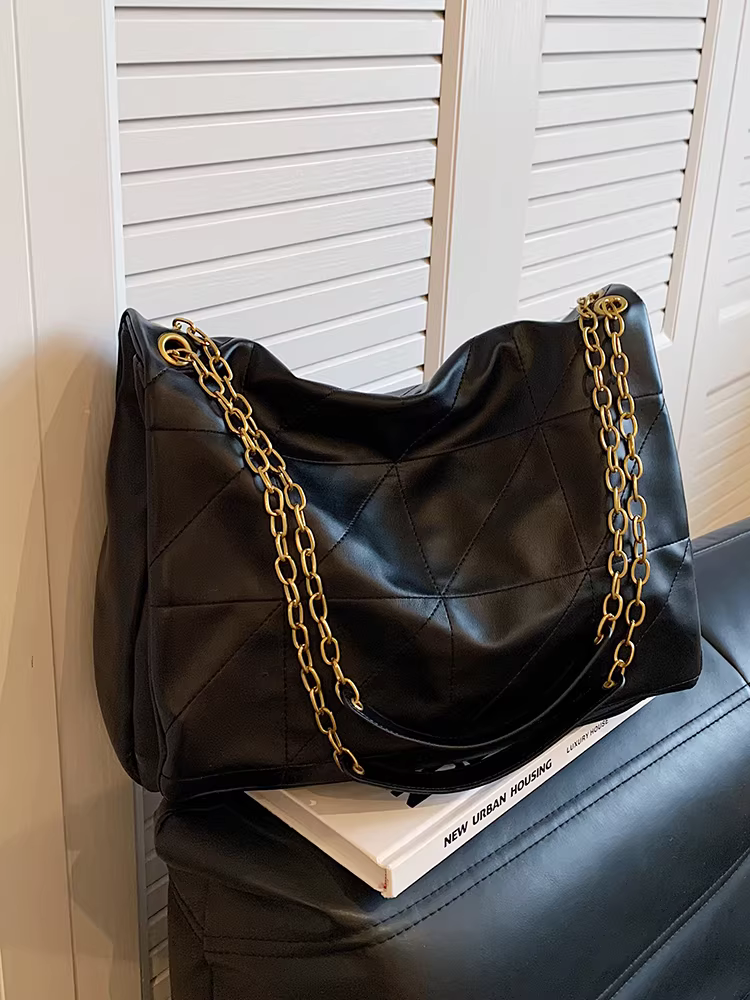 Túi đeo chéo nữ chất liệu da, kiểu dáng thời trang mới 2025, dung tích lớn, đa năng, thích hợp cho mùa thu đông, túi tote đi làm