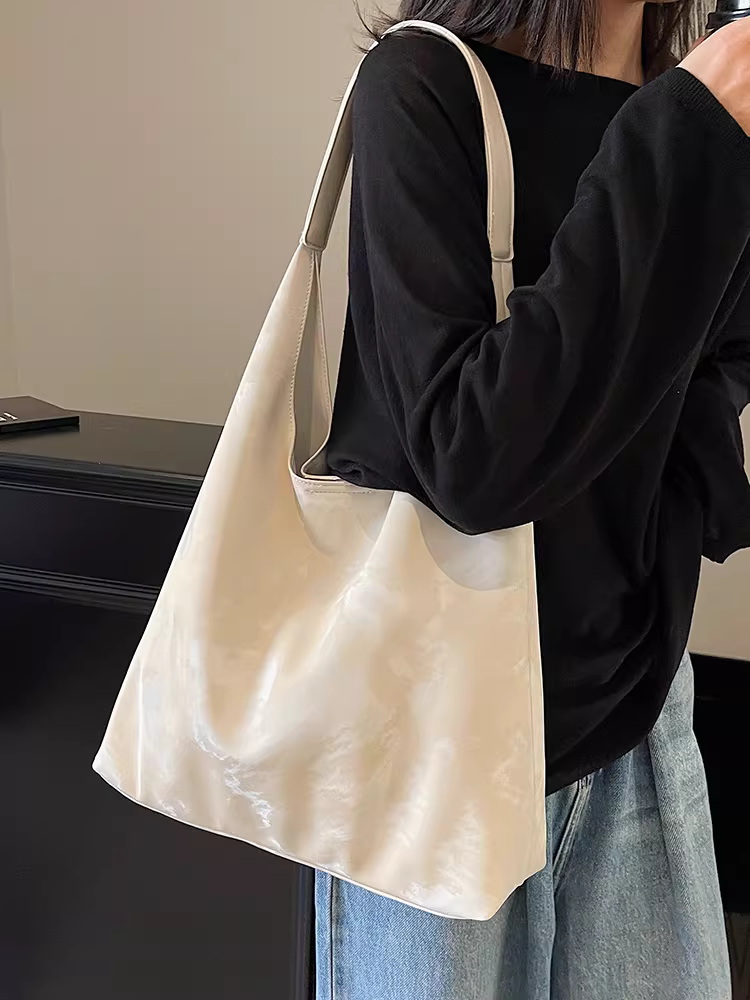 Túi đeo chéo retro dung tích lớn dành cho nữ 2025, mẫu mới thu đông, đa năng, túi mẹ và con gái, túi xô bán chạy nhất năm nay