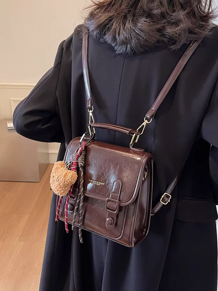 Ba lô nữ 2025 thiết kế độc đáo thu đông cao cấp phong cách retro thời trang đa năng kiểu dáng nhỏ gọn phong cách sinh viên