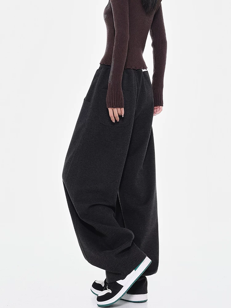 KEN STUDIO2025 quần thể thao mới thu đông quần chuối nữ quần hình lưỡi liềm quần liềm quần thể thao thông thường quần thể thao