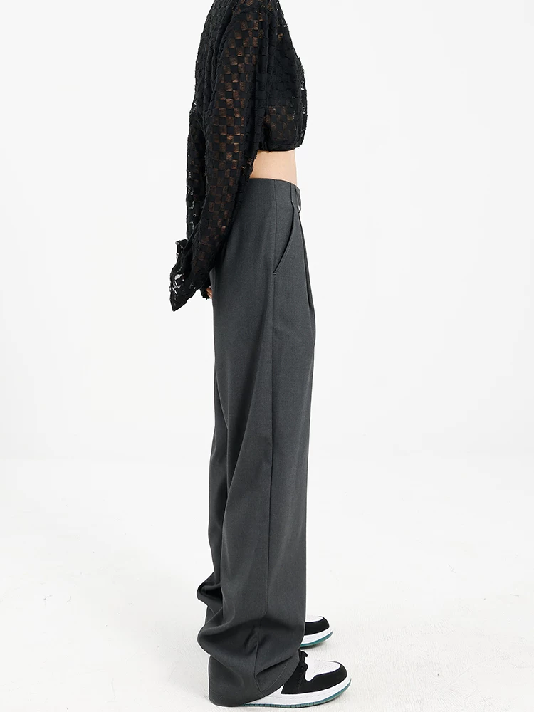 Quần âu suông KEN STUDIO dành cho nữ thiết kế mới 2025, kiểu dáng độc đáo, quần ống đứng, quần thường ngày, quần dài