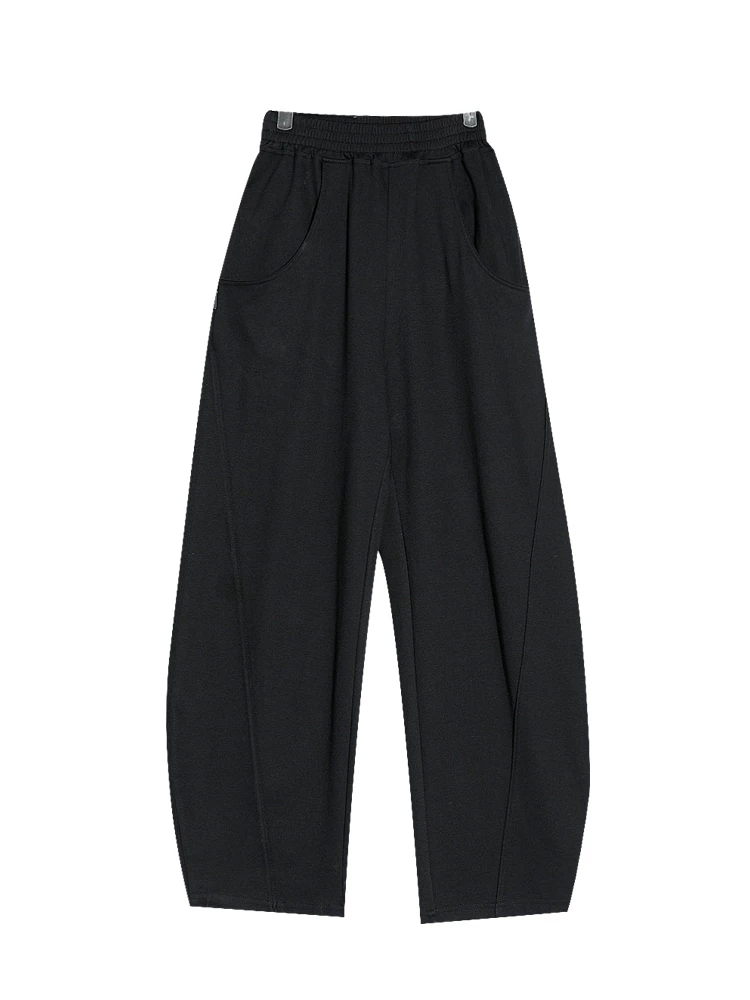 KEN STUDIO quần thể thao màu mơ quần thể thao dáng rộng dành cho nữ quần chuối quần ống rộng quần khiêu vũ nhạc jazz quần dài