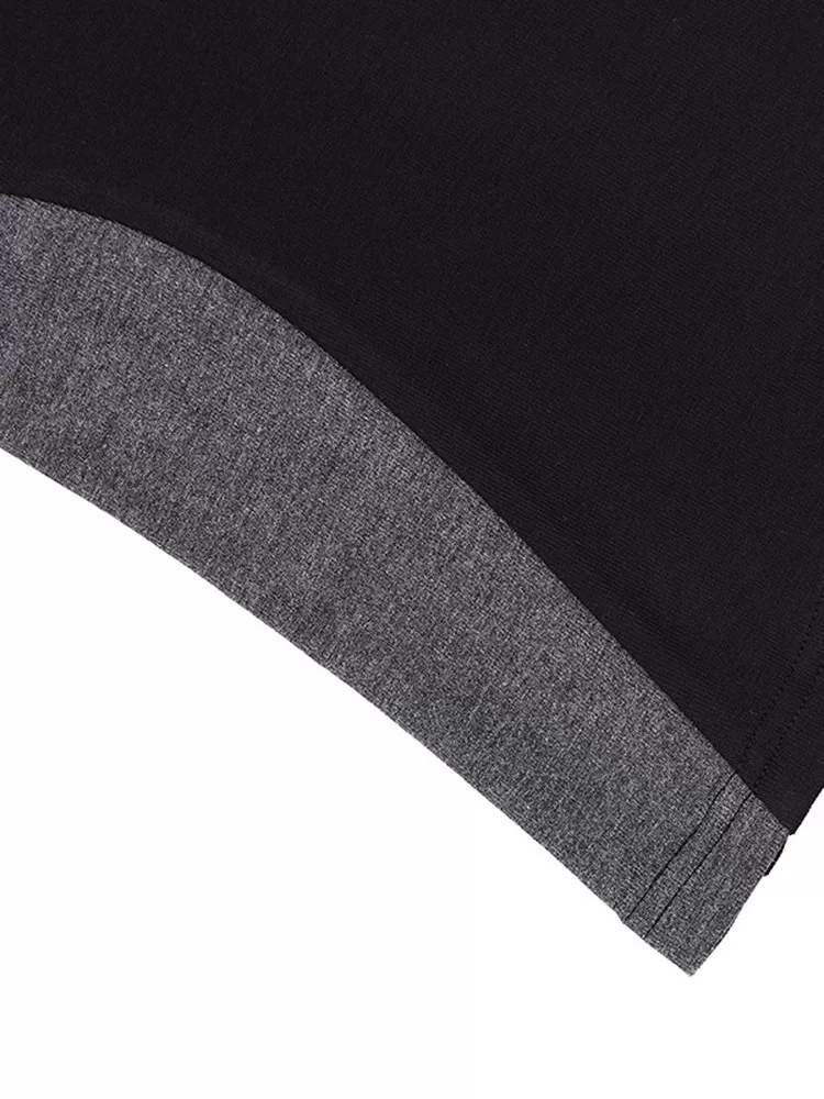 KEN STUDIO mùa hè mới áo thun cổ tròn phối màu ngắn tay dành cho nữ, áo sơ mi dáng ôm vừa vặn hợp thời trang