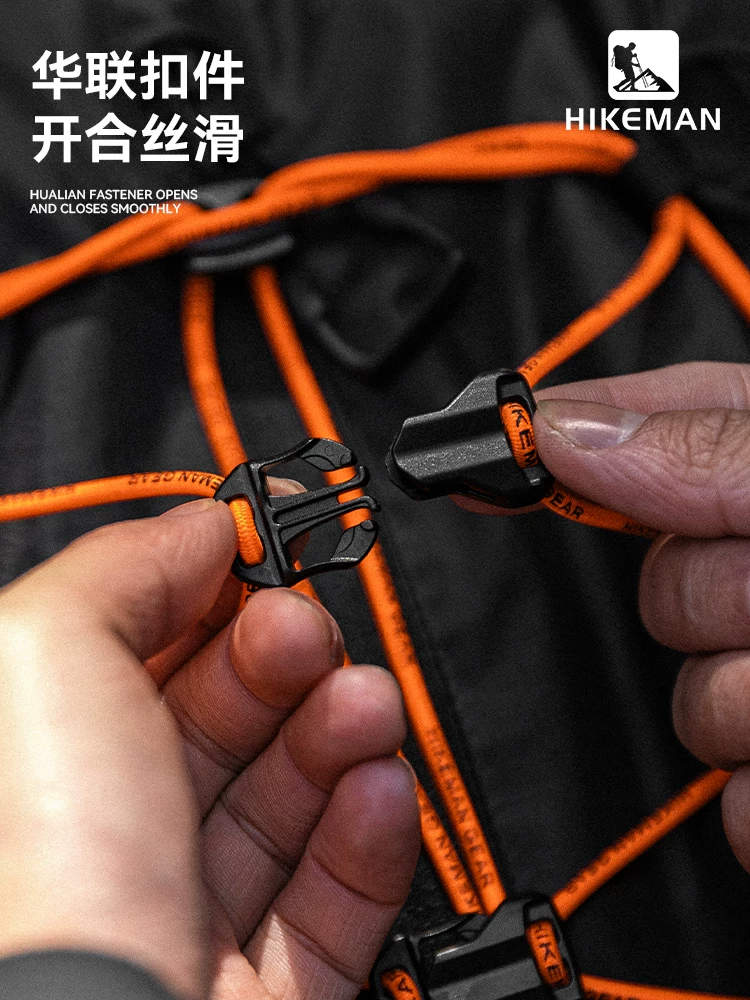 Túi đi bộ đường dài ngoài trời DIY sửa đổi mở rộng dây đàn hồi phản quang nhỏ hình đại bàng mặt trời ba lô mở rộng bên ngoài dây buộc