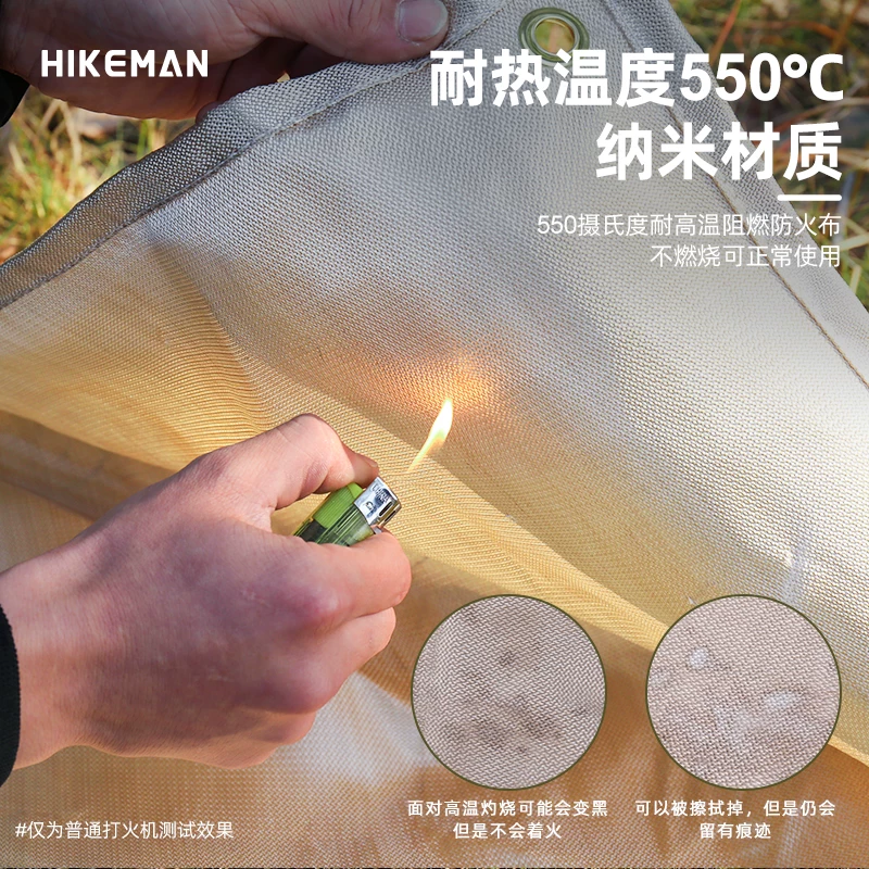 Thảm chống cháy cắm trại ngoài trời, thảm cách nhiệt nướng thịt dã ngoại, chăn chữa cháy chịu nhiệt độ cao bằng sợi nano, vải chống cháy