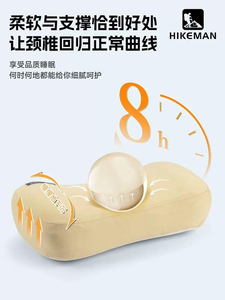 Gối xốp di động ngoài trời, gối cổ, gối ngủ trưa văn phòng, gối gấp du lịch đường sắt tốc độ cao, cắm trại, ô tô