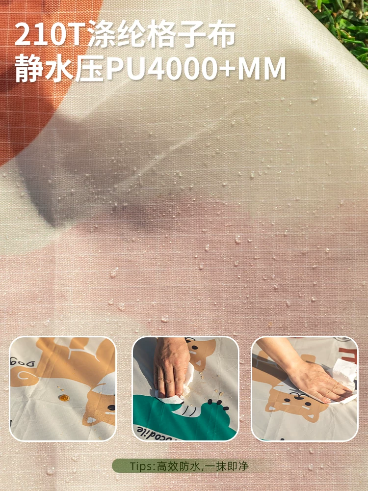 Thảm dã ngoại siêu nhẹ ngoài trời, thảm bỏ túi di động, chống thấm nước và chống ẩm, thảm cắm trại cho trẻ em, bãi biển, bãi cỏ nhỏ