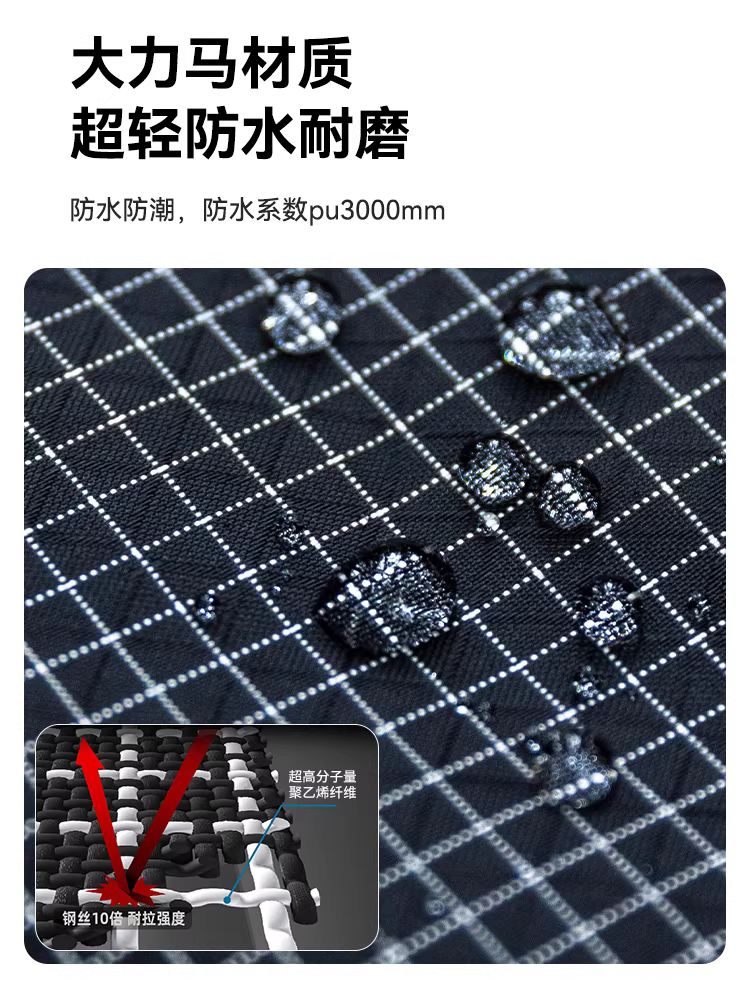 Túi đựng gậy leo núi ngoài trời, ba lô di động bền bỉ, chống mài mòn, chống thấm nước, túi đựng gậy đi bộ có thể gập lại, thiết bị đi bộ đường dài