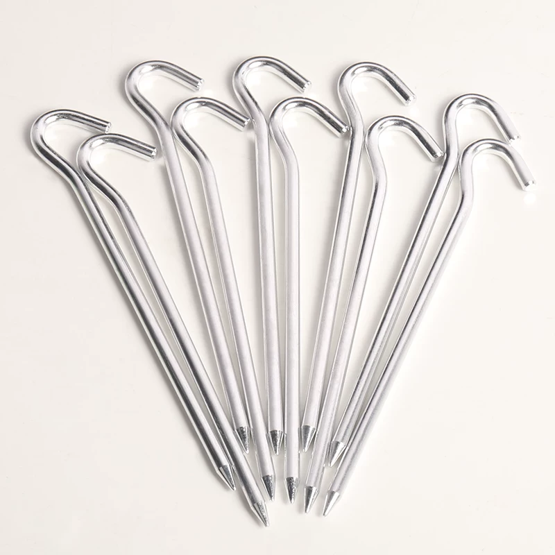 Chốt đất bằng hợp kim nhôm ngoài trời để dựng lều và mái che, chốt cố định mở rộng 18CM, chốt chống gió, phụ kiện siêu nhẹ.