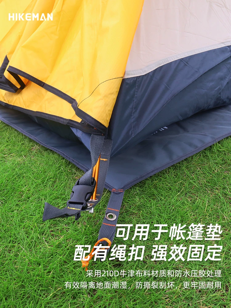 Thảm trải đất cho lều, mái che ngoài trời, vải trải đất chống thấm nước và chống ẩm, thảm dã ngoại dành cho 3/4 người, vải Oxford, thảm trải đất chống mài mòn và chống thủng