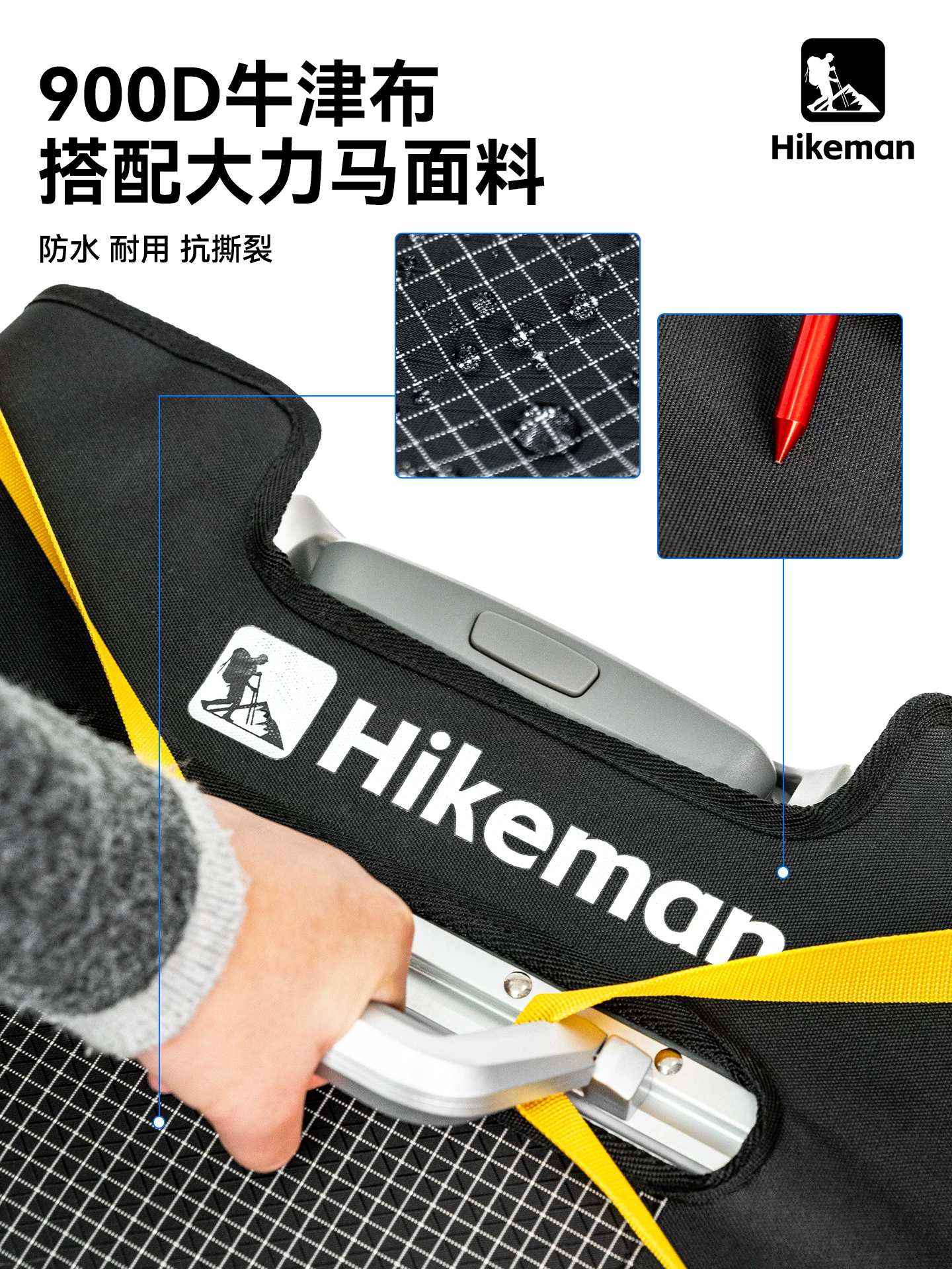 Túi đựng đồ trượt tuyết ngoài trời có khả năng mở rộng bên ngoài, vỏ bảo vệ cố định ván đôi di động, thiết bị bảo quản ván trượt tuyết