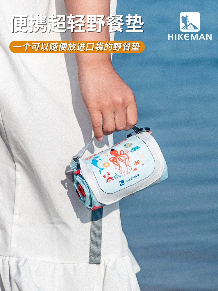 Thảm dã ngoại bỏ túi siêu nhẹ, vải trải đất chống ẩm mini di động ngoài trời dành cho trẻ em, thảm cỏ lễ hội âm nhạc