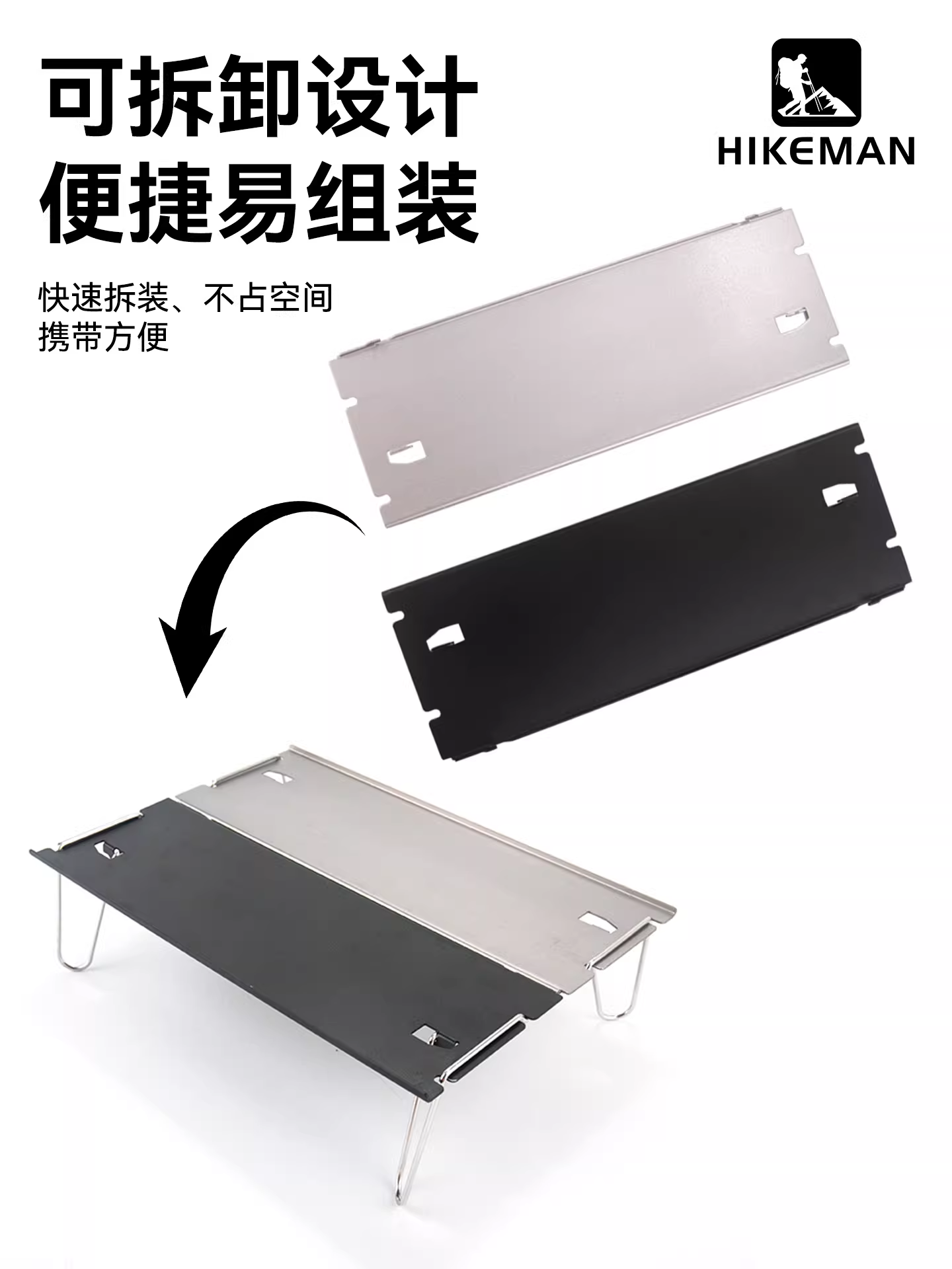 Bàn nhôm gấp ngoài trời, bàn nướng dã ngoại siêu nhẹ, bàn cà phê mini bằng hợp kim nhôm, bàn chiến thuật ghép nối đa chức năng