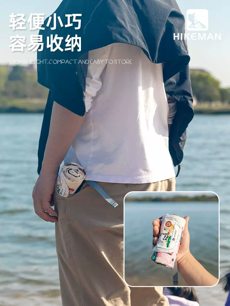 Thảm dã ngoại di động ngoài trời, kích thước bỏ túi, vải trải đất mini, chống thấm nước và chống ẩm, thảm cắm trại nhẹ, thảm bãi biển, thảm đi chơi mùa xuân, thảm sân cỏ