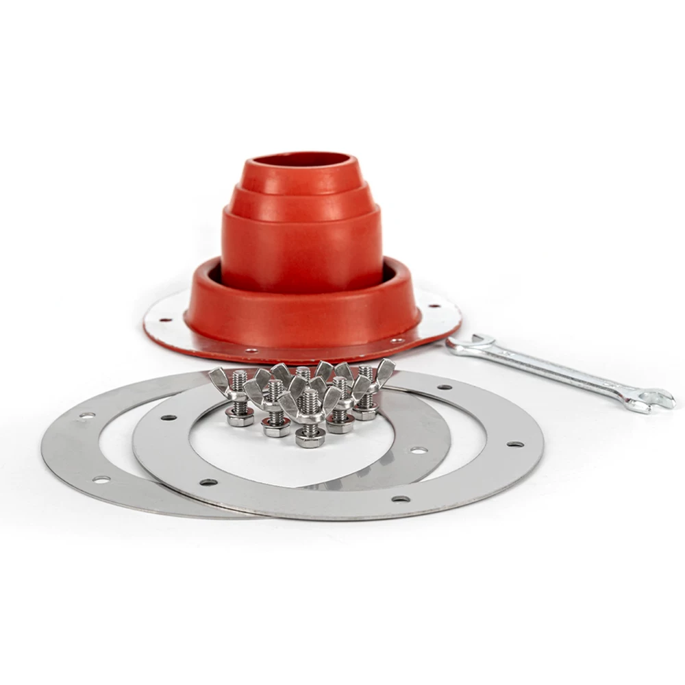 Phụ kiện ống khói lò củi cắm trại ngoài trời, vòng silicon cách nhiệt chịu nhiệt cao, chống bỏng