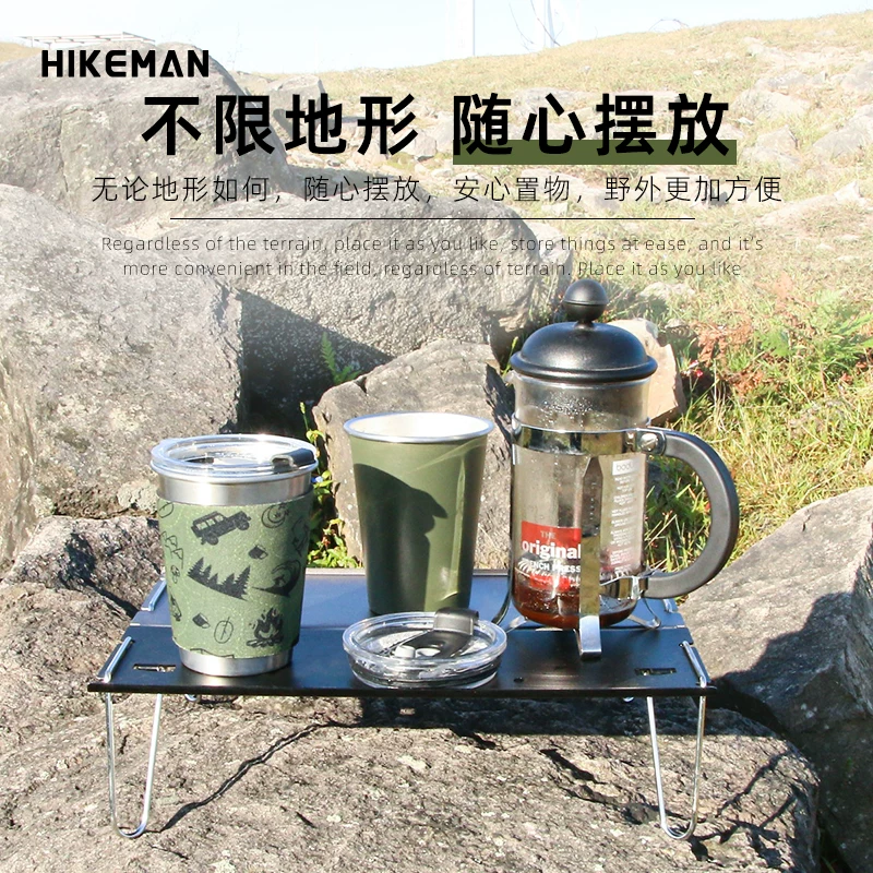 Bàn cắm trại SOLO ngoài trời mini hợp kim nhôm bàn gấp cắm trại nướng bàn cà phê nhỏ bàn nhôm di động siêu nhẹ