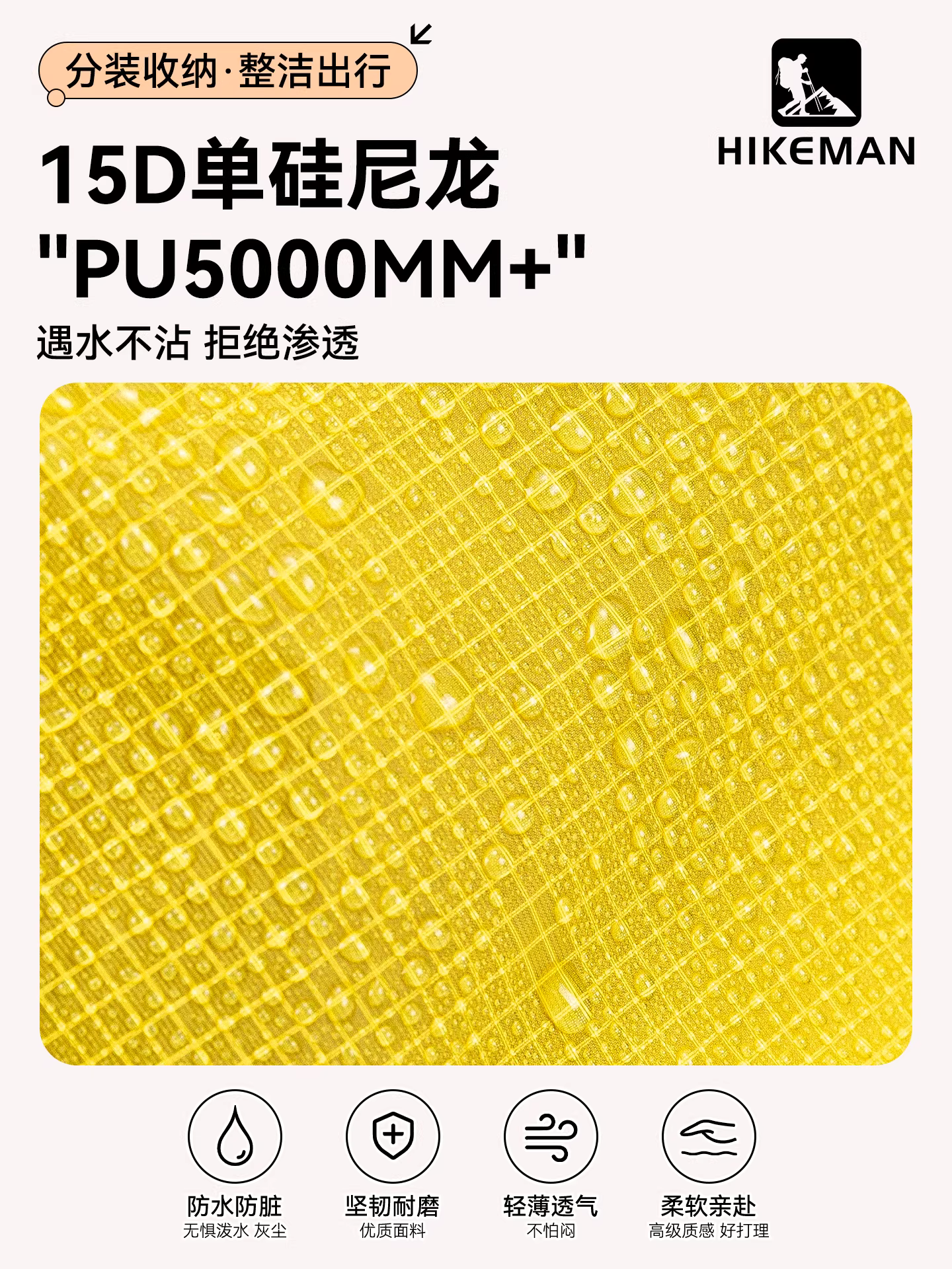 Túi đựng đồ lót du lịch nhẹ, áo ngực du lịch chống thấm nước phủ silicon và túi đựng đồ lót di động, túi đựng quần áo cá nhân