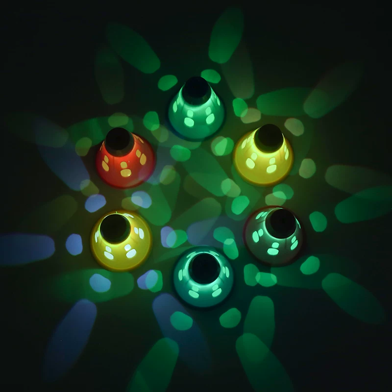 Cọc lều ngoài trời có nắp cảnh báo phát sáng, nắp cọc cắm trại, đèn chống ngã cho trẻ em ban đêm, cọc trượt patin, phụ kiện cắm trại