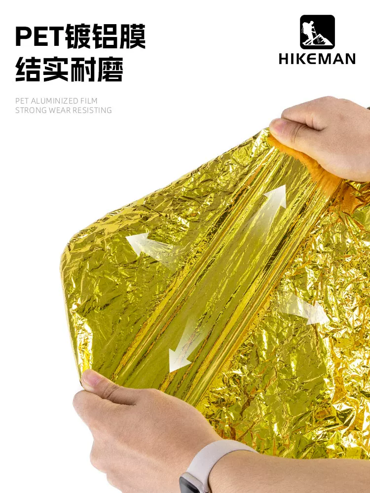 Chăn cách nhiệt khẩn cấp ngoài trời, chăn khẩn cấp dày, túi ngủ, lều, thiết bị sinh tồn ngoài trời, chăn cứu sinh chống lạnh và chống hạ thân nhiệt