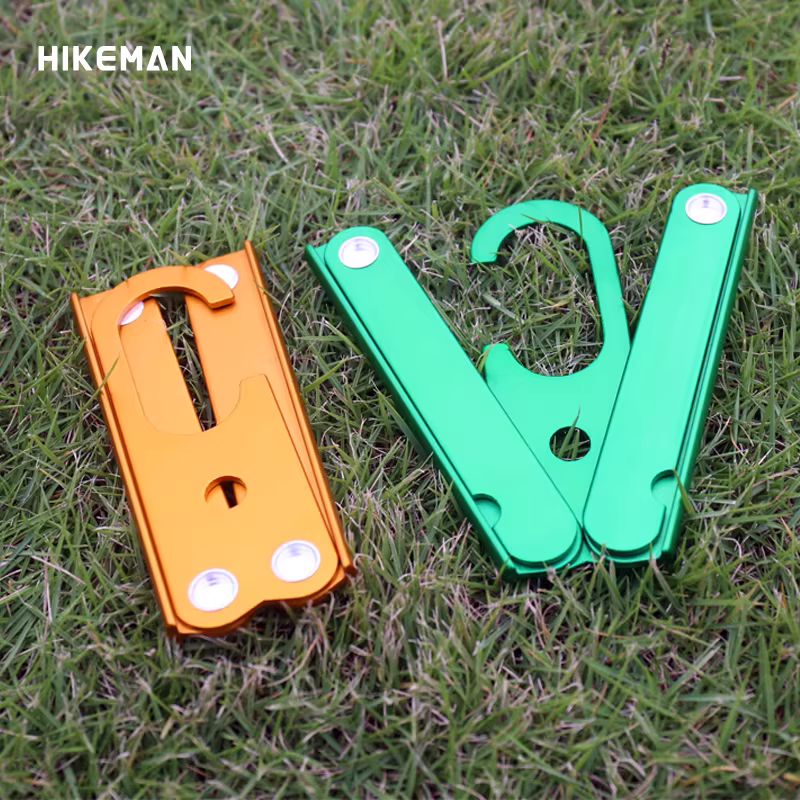 Móc treo quần áo bằng hợp kim nhôm gấp ngoài trời dành cho cắm trại, du lịch tự lái, đi công tác 70% off giá phơi quần áo di động Móc treo quần áo dạng ống lồng siêu nhẹ