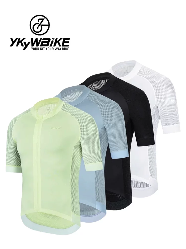 Áo lưới thoáng khí YKYWBIKE dành cho nam, áo xe đạp mùa hè ngắn tay, xe đạp leo núi, xe đạp đường trường, thiết bị đạp xe