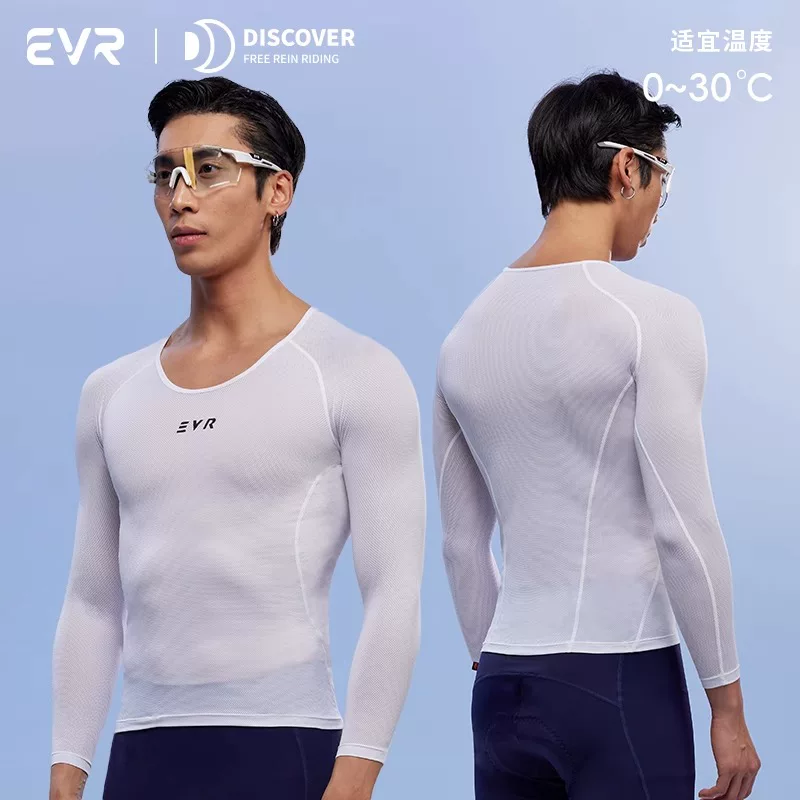 Áo khoác đi xe đạp dài tay thấm hút mồ hôi EVR với quần lót thấm hút mồ hôi dành cho nam giới đi xe đạp đường trường lớp lót cơ bản 25 mẫu mới