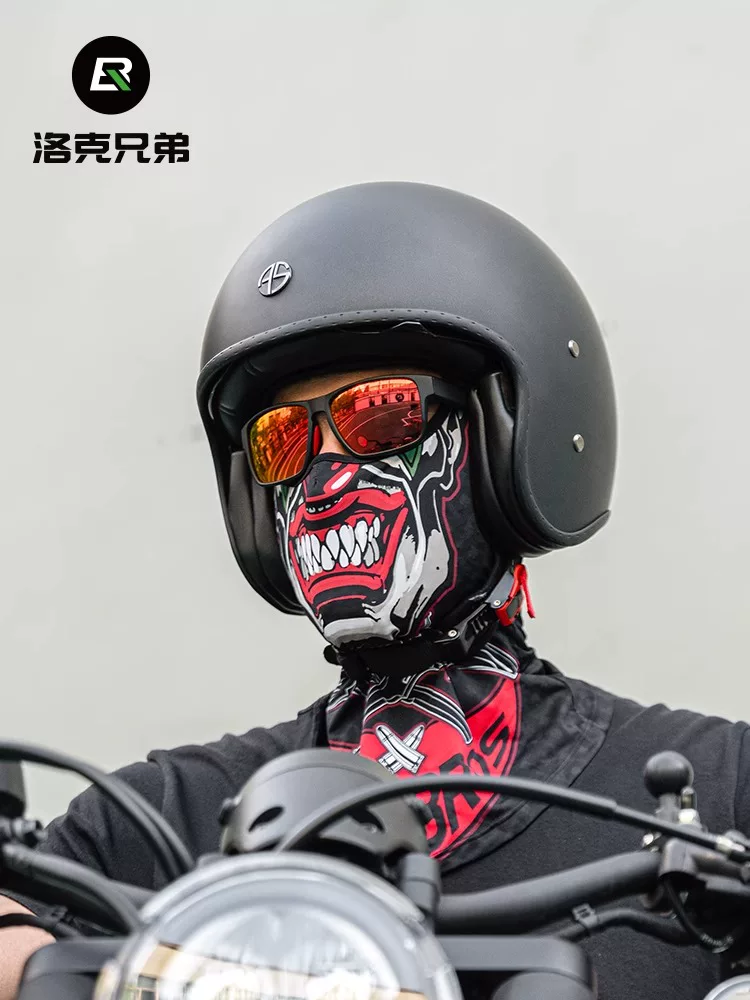 Khăn che mặt chống nắng Rock Brothers chất liệu lụa đá, mùa hè, unisex, che kín mặt, chống gió, giữ ấm cổ, mũ bảo hiểm đi xe máy