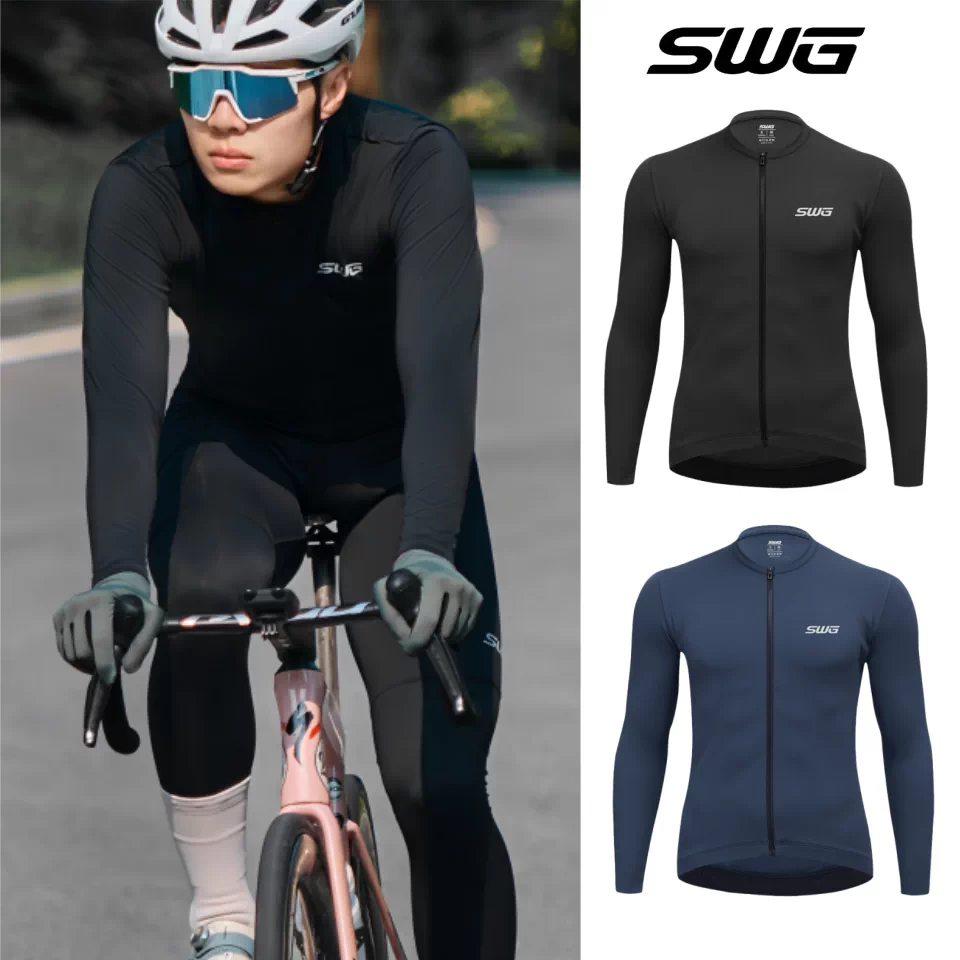 Bộ đồ đi xe đạp bằng lông cừu chống gió SWG Mingsheng áo khoác và quần mùa thu đông chống lạnh và ấm áp xe đạp đường trường dành cho nam